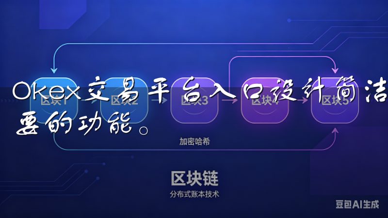 Okex交易平台入口设计简洁明了，用户可以轻松找到自己需要的功能。