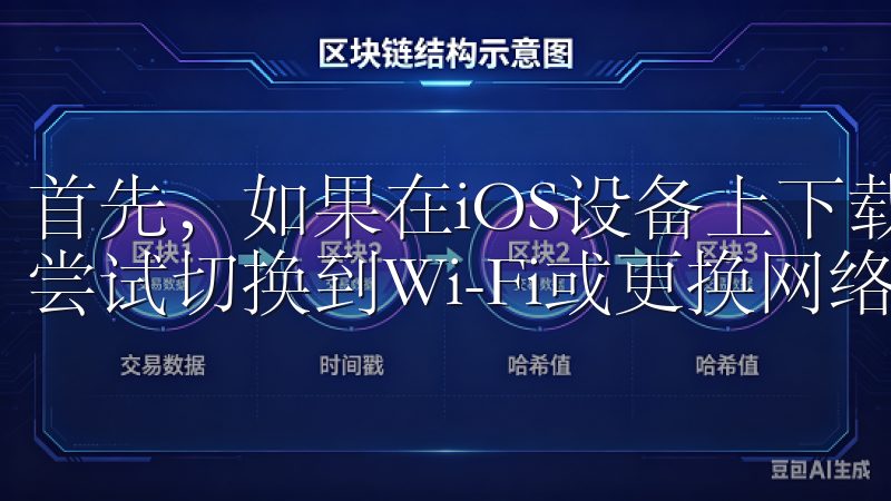 首先，如果在iOS设备上下载时遇到问题，可能是网络问题，尝试切换到Wi-Fi或更换网络连接。
